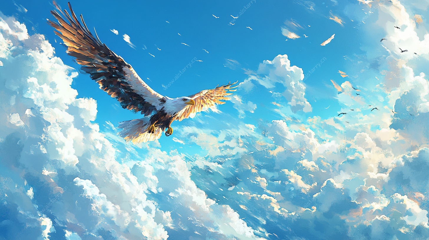 翱翔天际的雄鹰