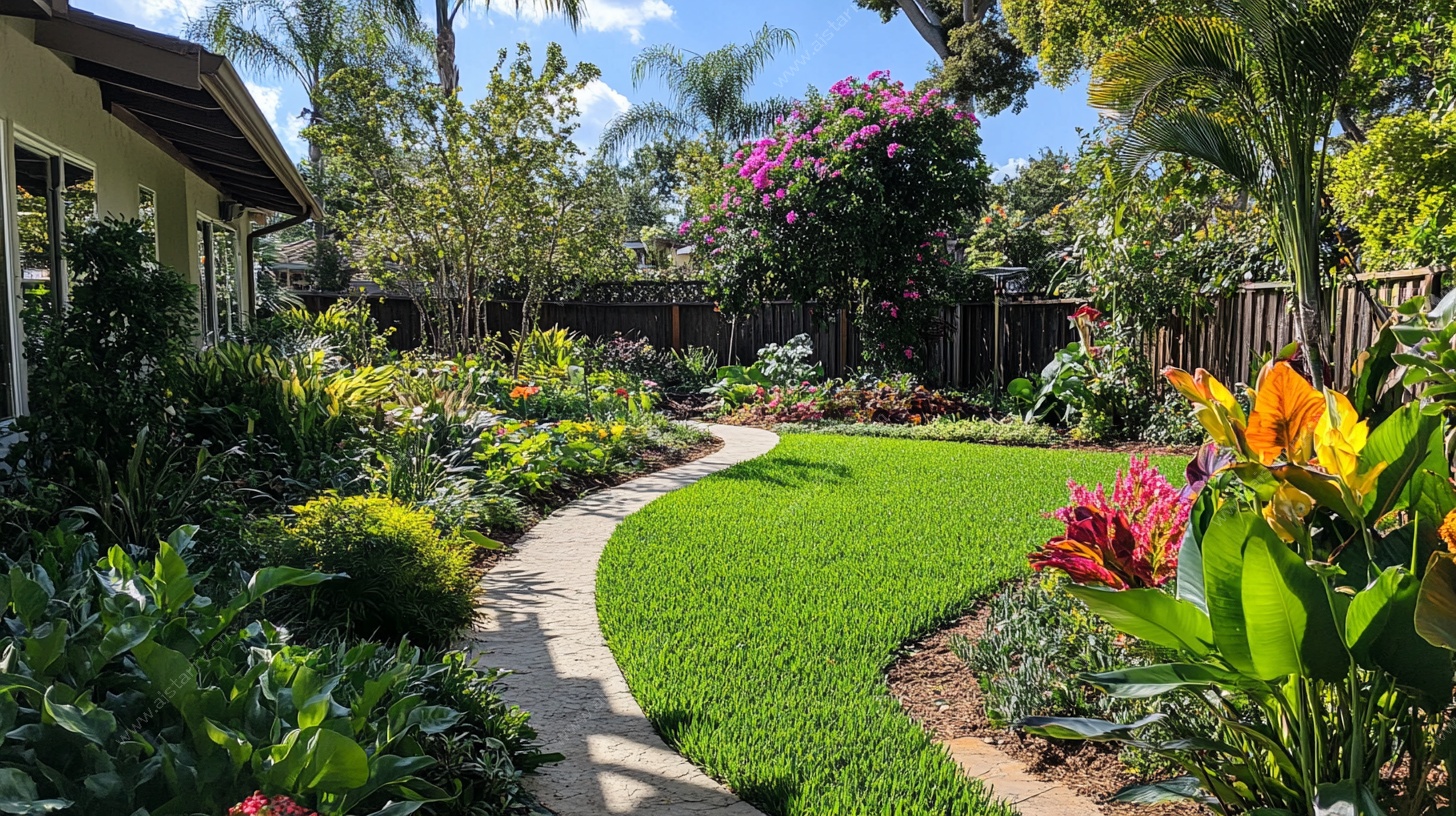 美丽庭院花园景观
