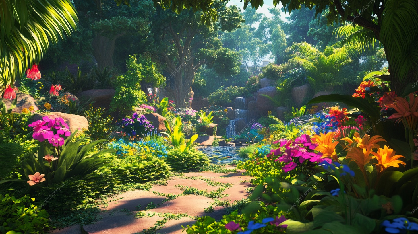 梦幻森林花园景观