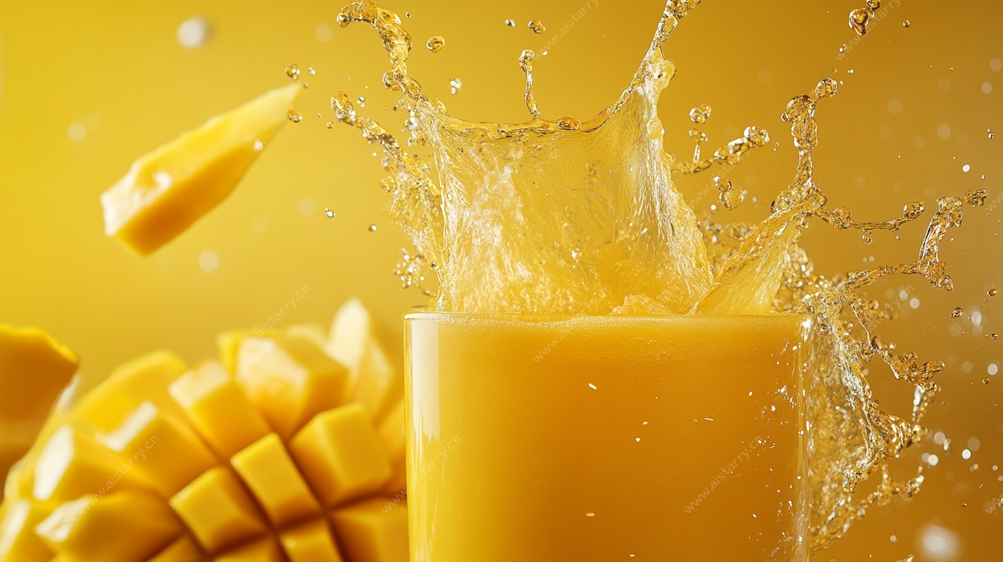 芒果汁飞溅 活力瞬间