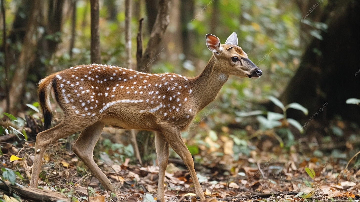森林中的梅花鹿
