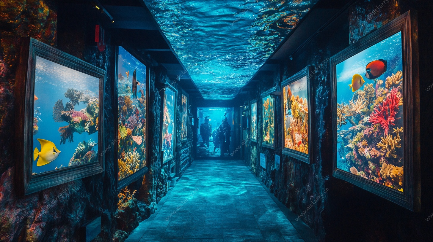 海底艺术走廊 梦幻海洋画展