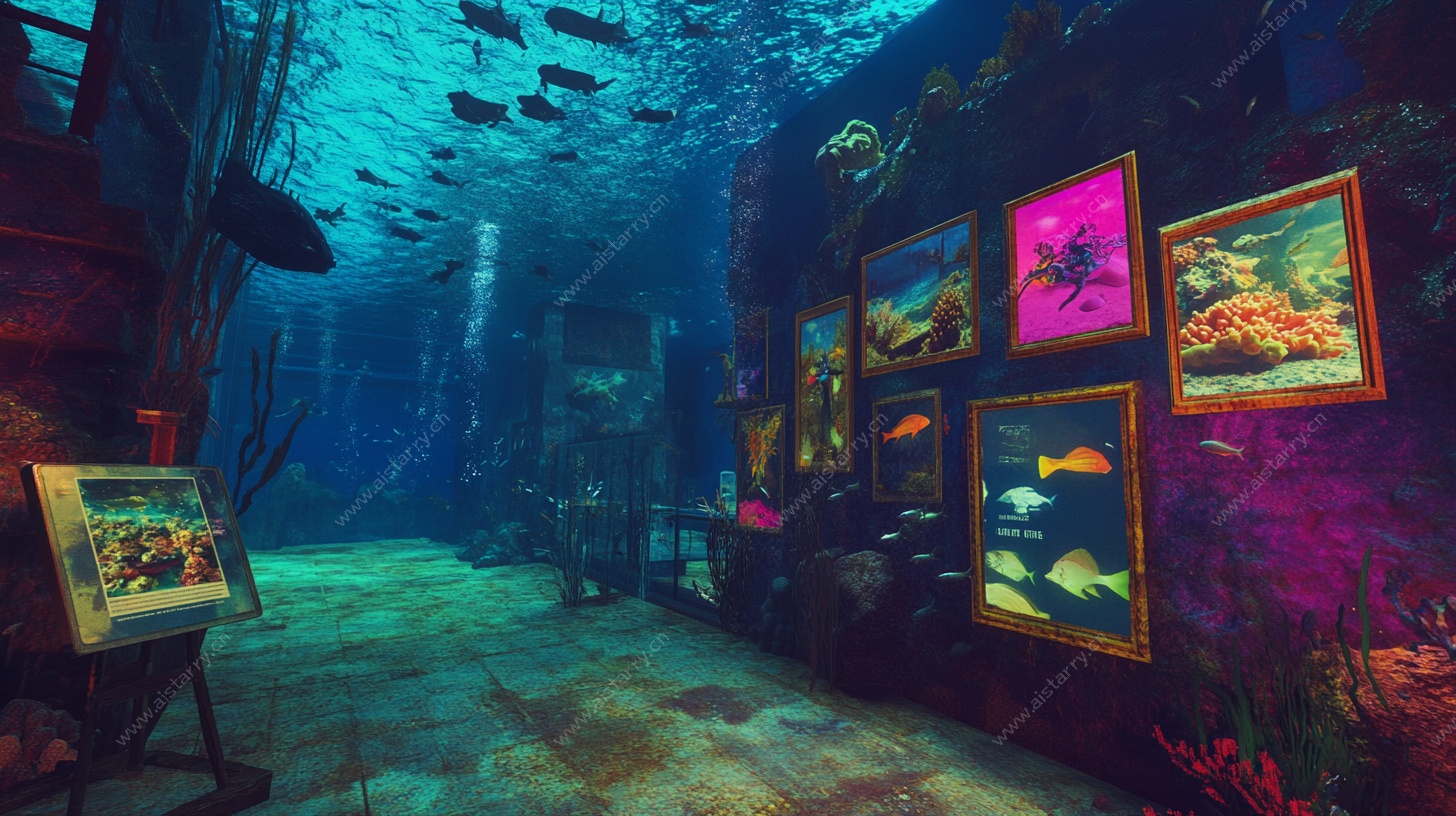 海底艺术画廊奇幻景象
