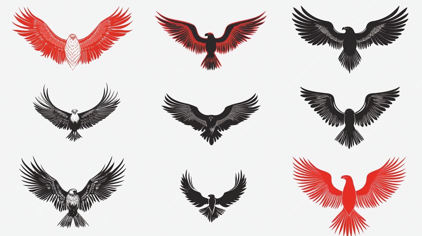 展翅雄鹰图案集合