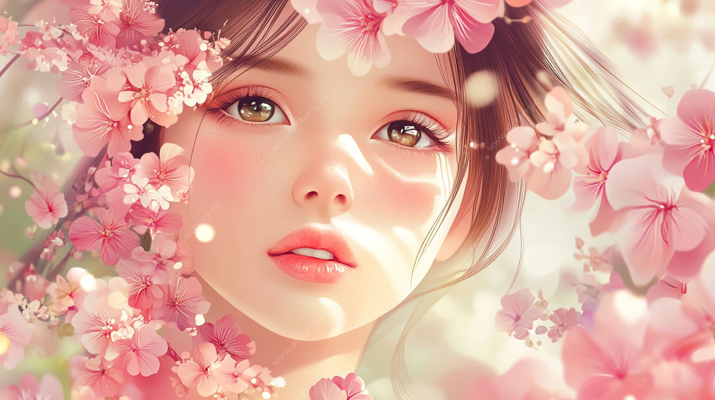 樱花少女梦幻肖像