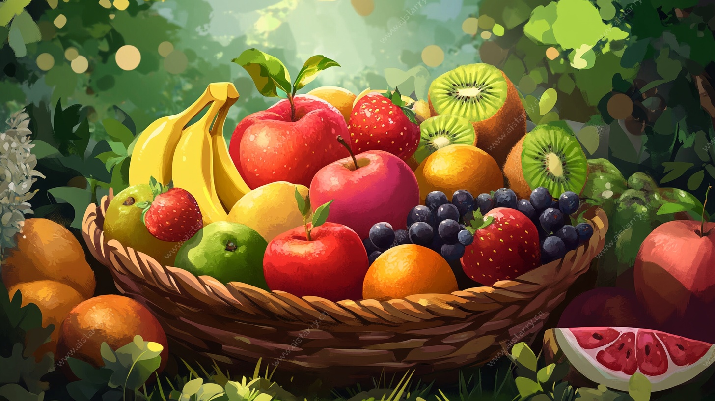 水果满篮 绘出自然清新风