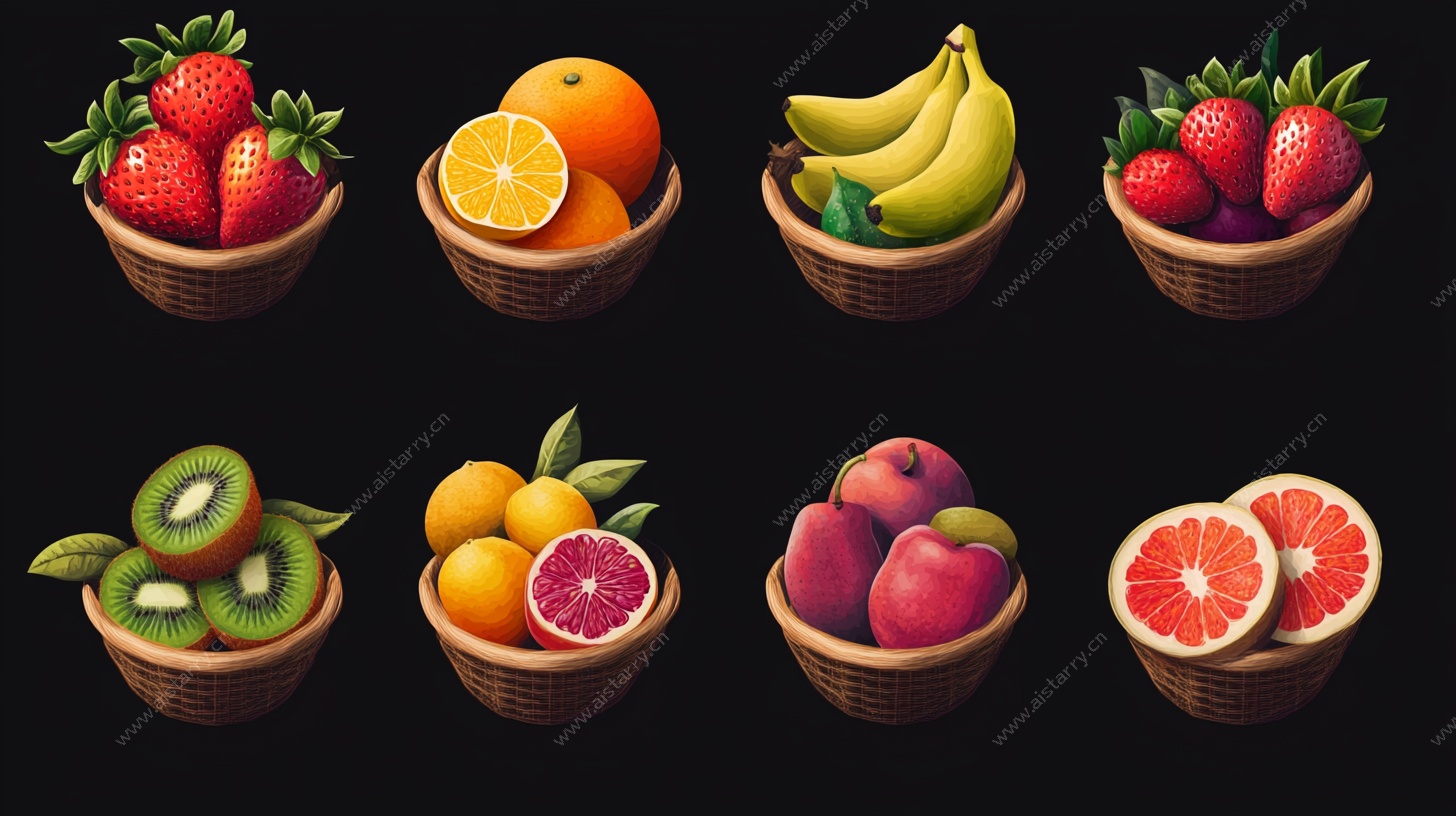 多彩水果篮 新鲜诱人呈现