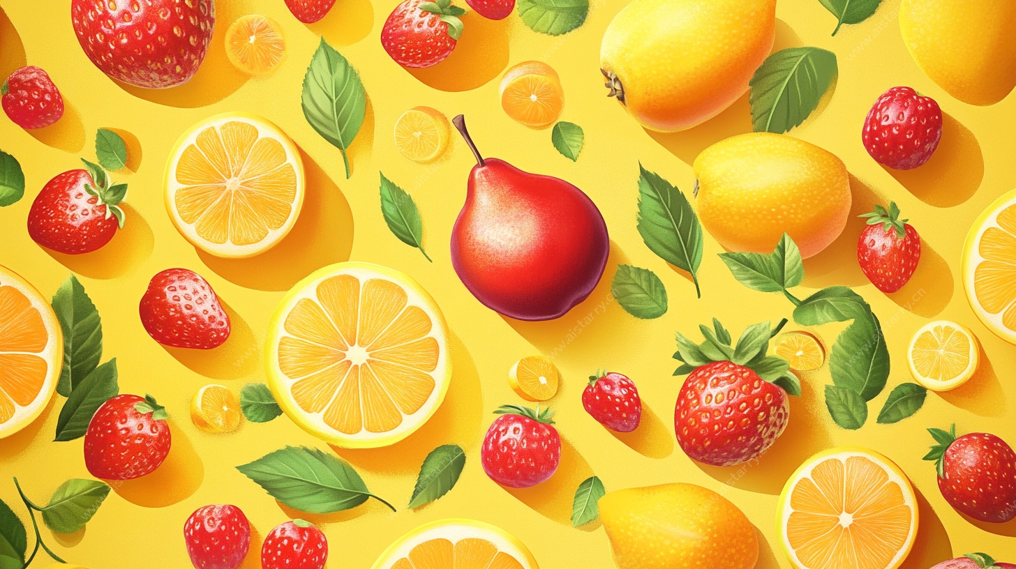 缤纷水果背景图