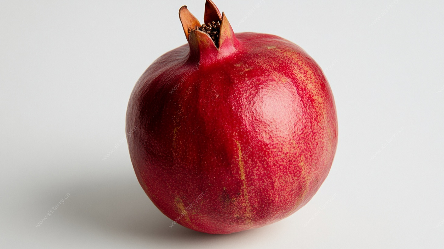 单个红石榴特写