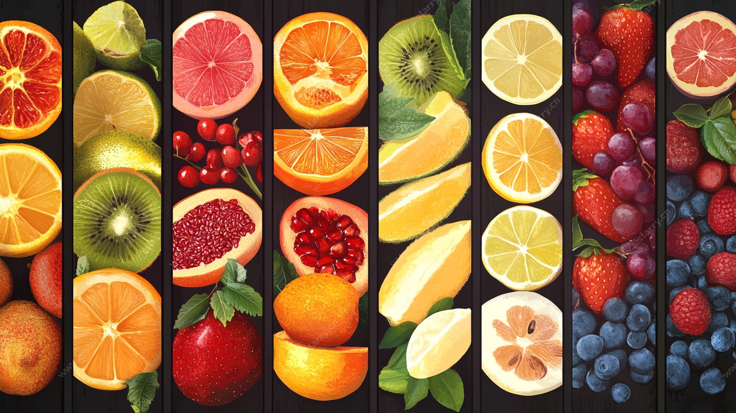 多彩缤纷新鲜水果大集合