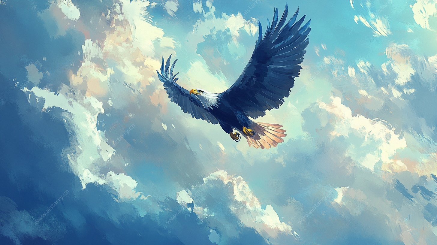 翱翔天际的雄鹰