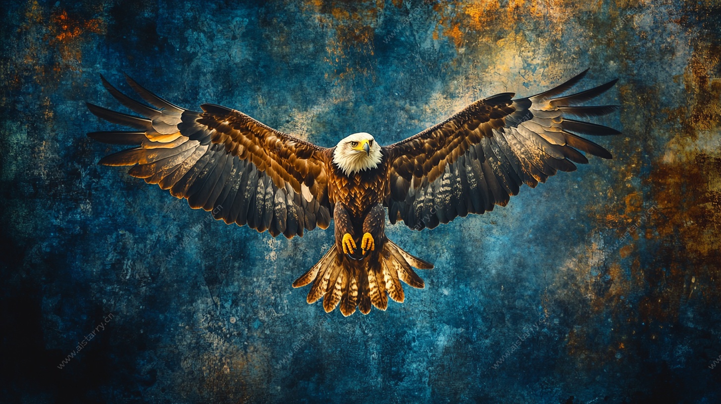 展翅雄鹰的壮丽风采