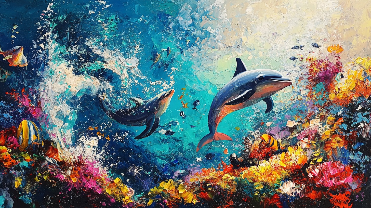 梦幻海底的海豚之舞