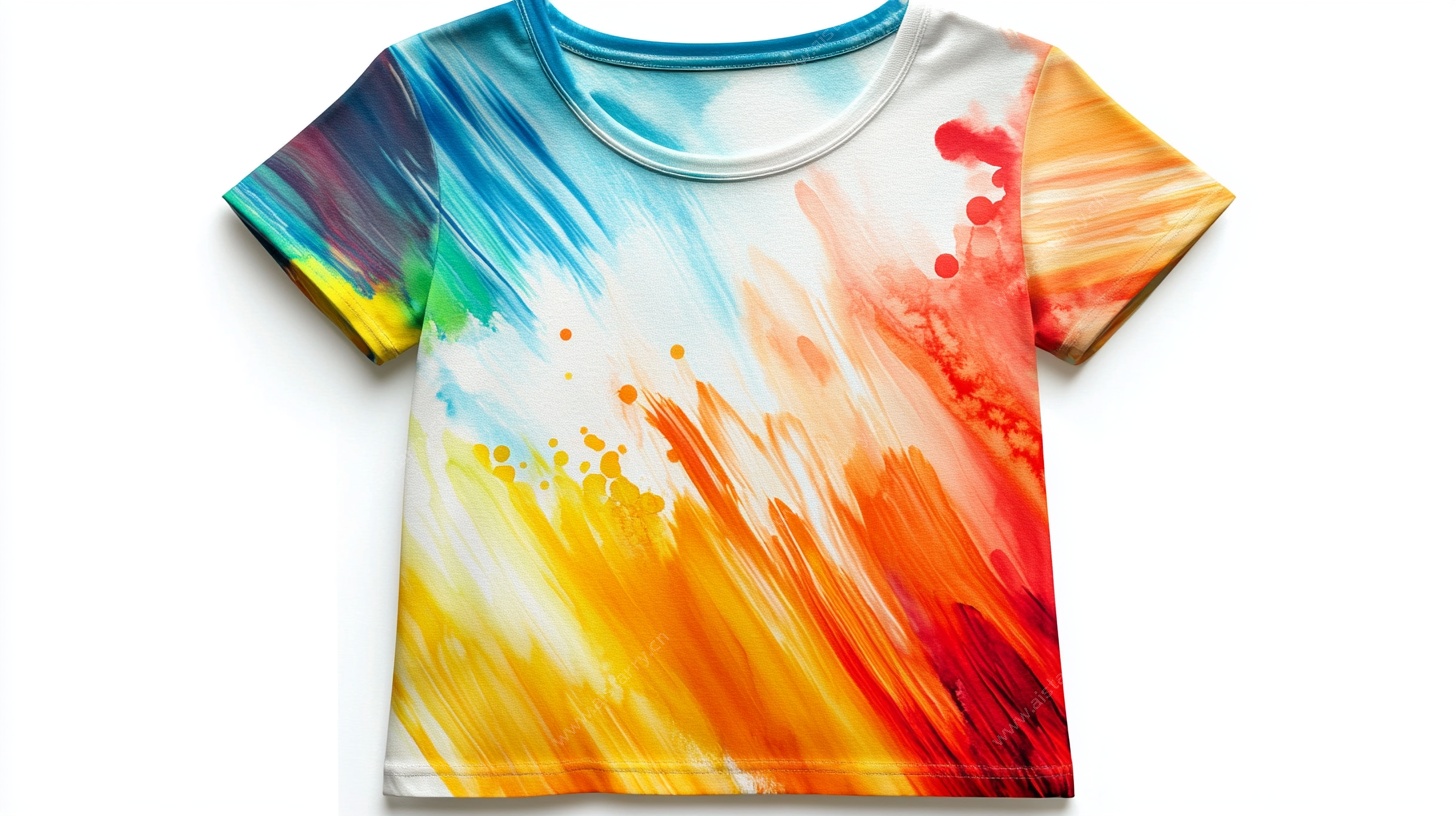 多彩泼墨风创意T恤