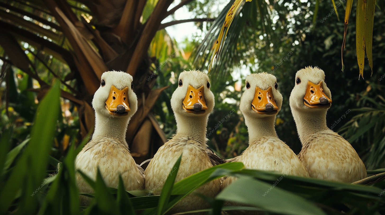 四只萌鸭的丛林奇遇