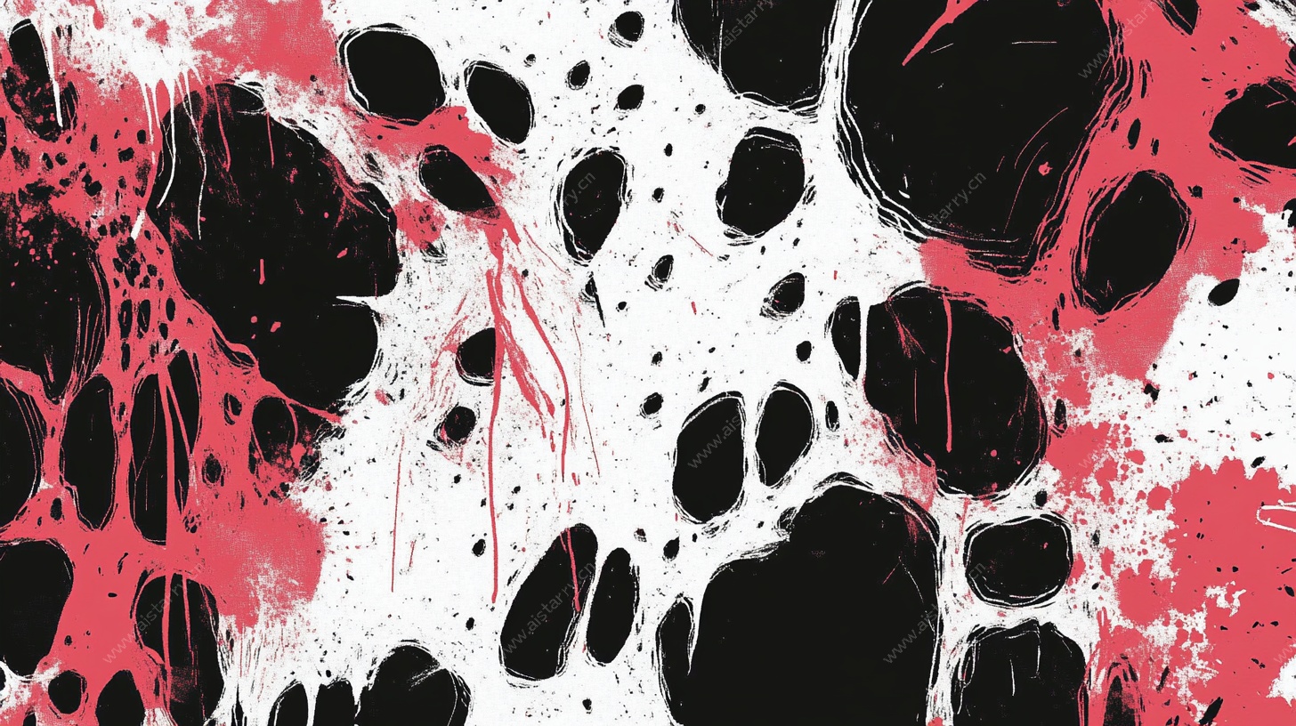 泼墨抽象艺术图案