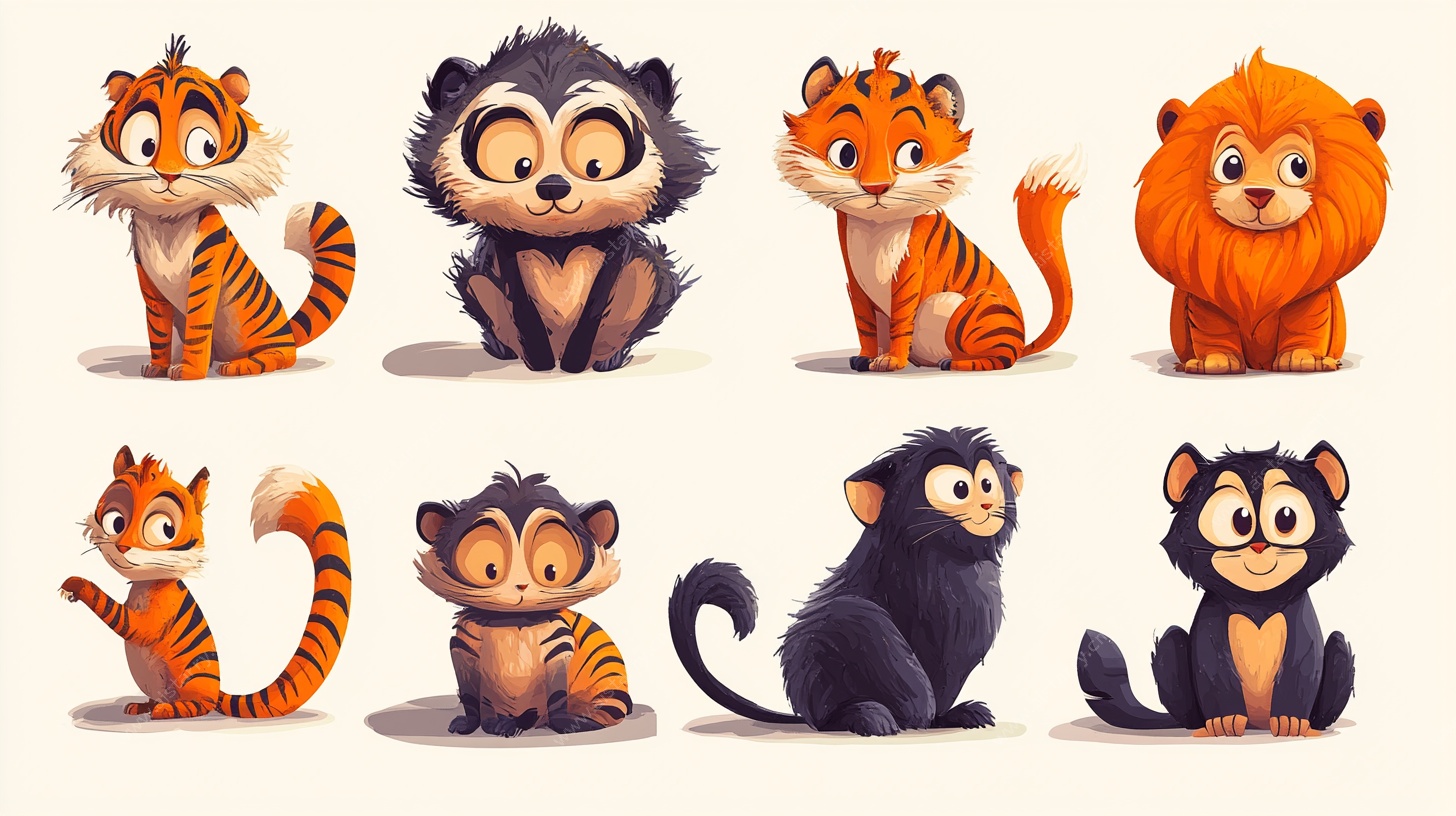 可爱卡通动物集合