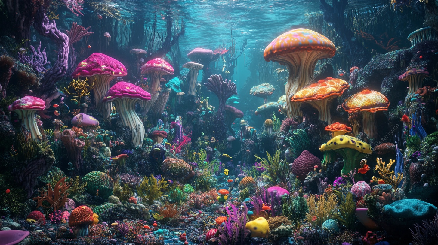 梦幻海底蘑菇世界
