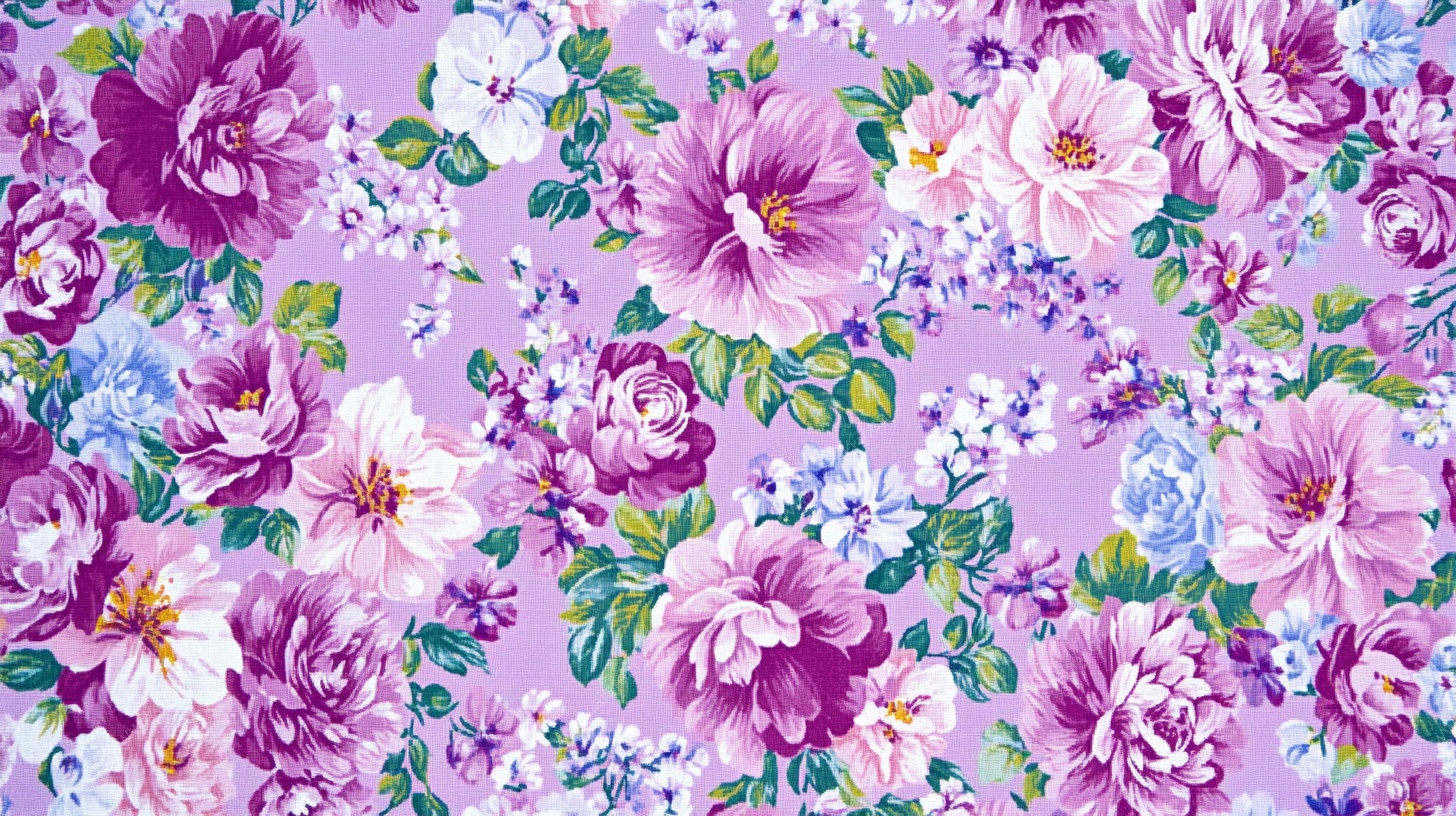 紫色花卉图案纹理背景
