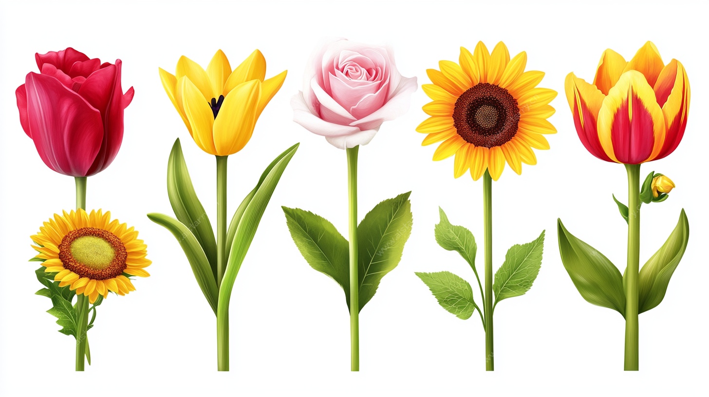 多彩花卉插画集