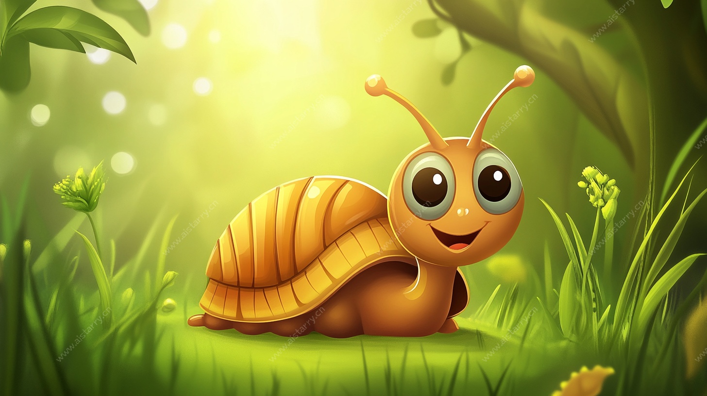 可爱蜗牛的森林奇遇