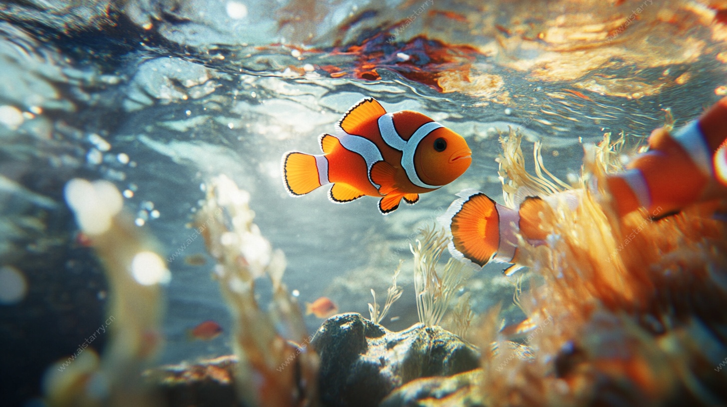 海底小丑鱼的梦幻景象