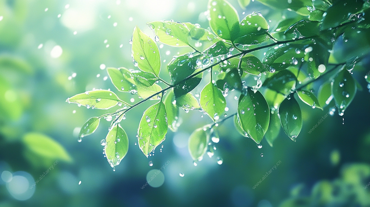 雨后新叶 清新绿意