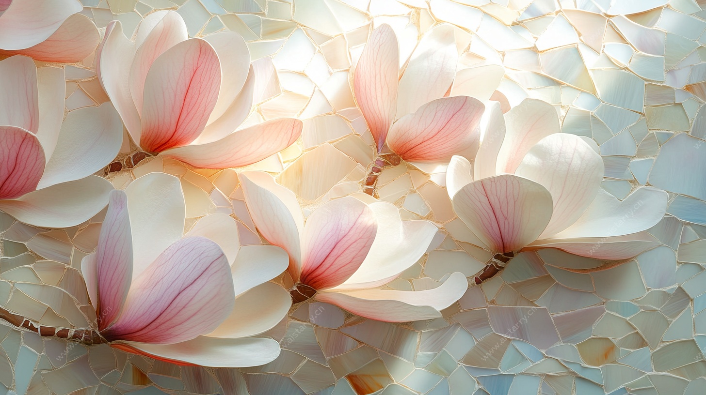 玉兰花的梦幻光影世界