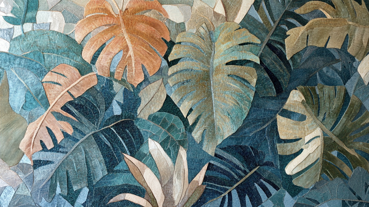 热带植物图案装饰画