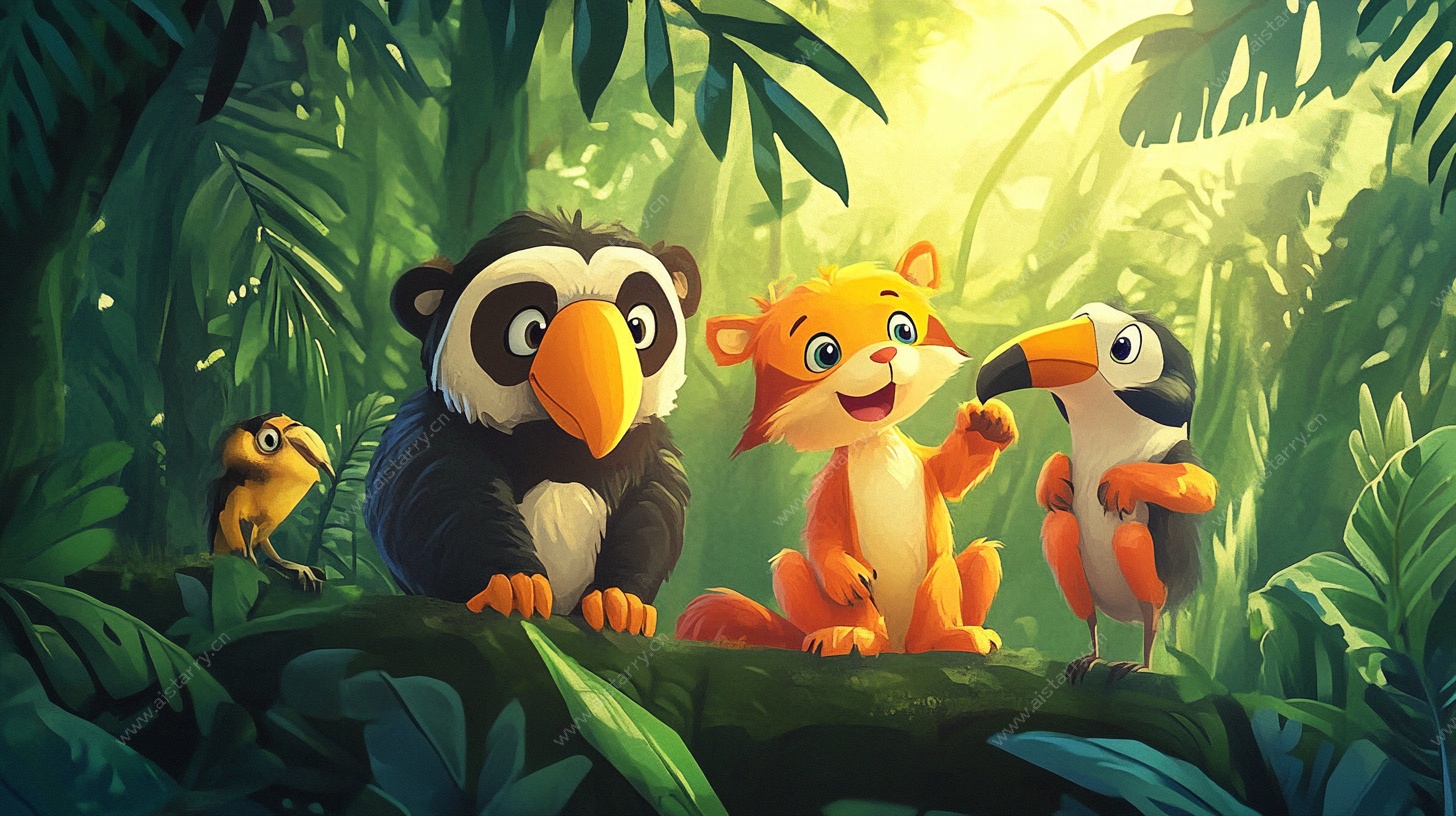 森林中的动物伙伴