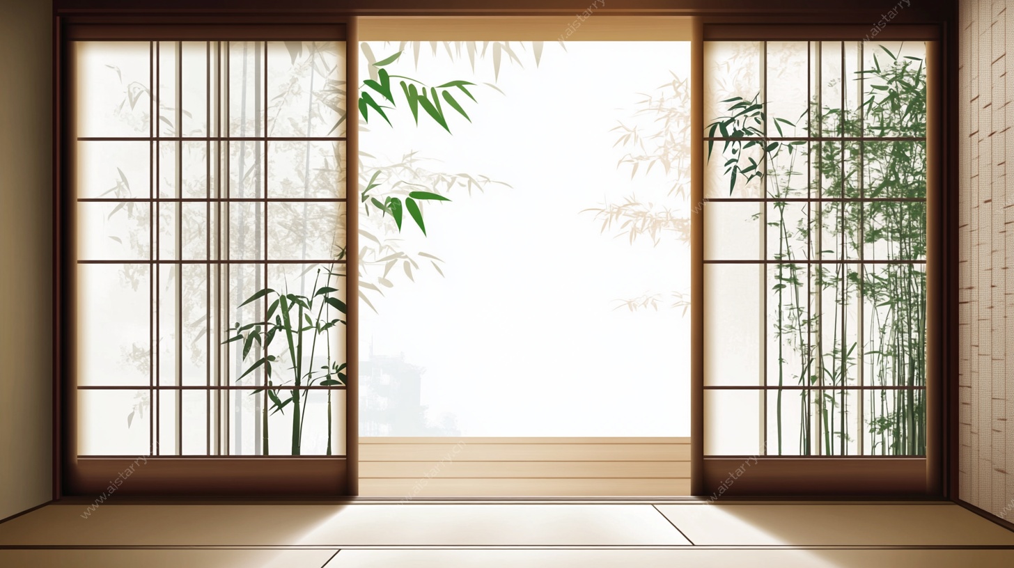 日式禅意竹景室内空间