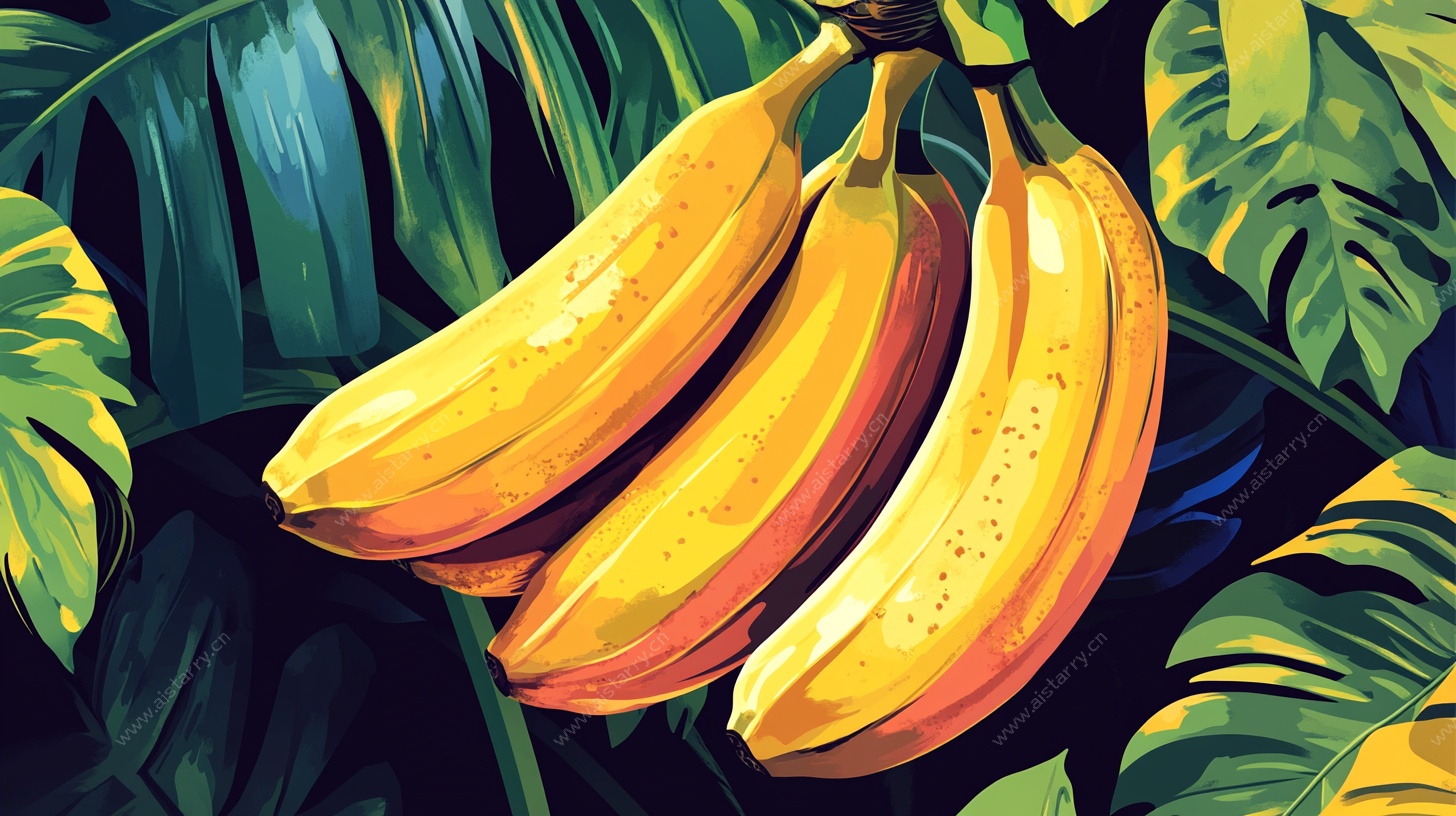热带风情香蕉插画