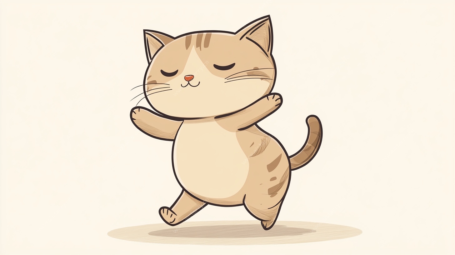 跳舞的可爱猫咪