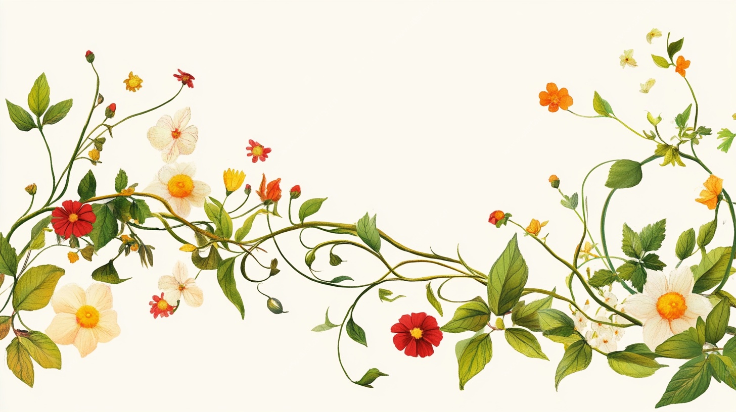 花卉藤蔓装饰图案