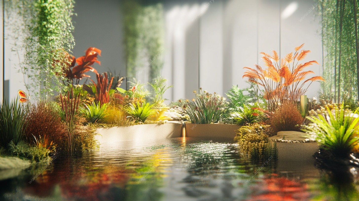 室内水景植物景观