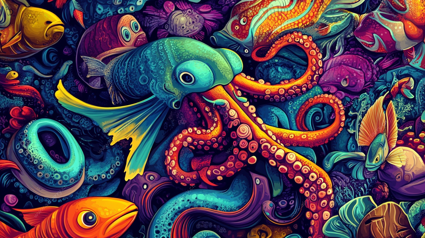 奇幻海底生物大聚会