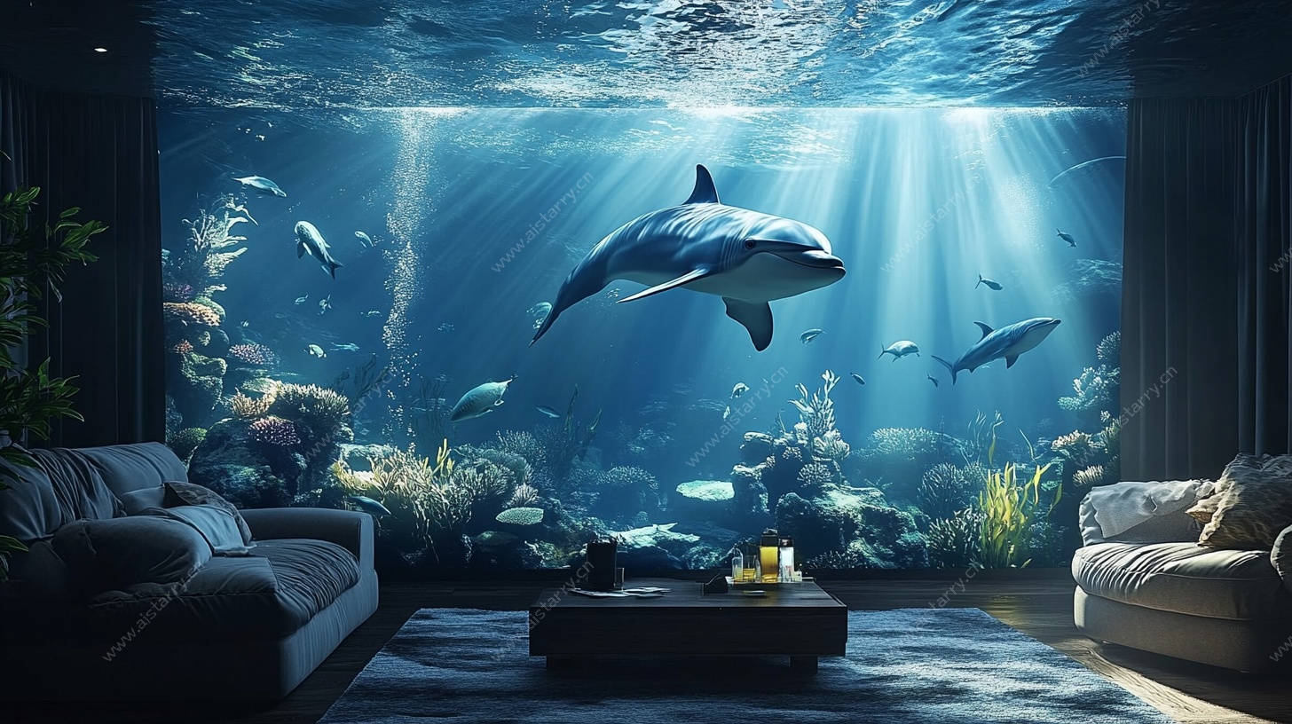 梦幻海底客厅场景