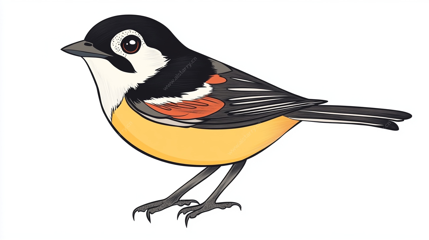 卡通小鸟插画