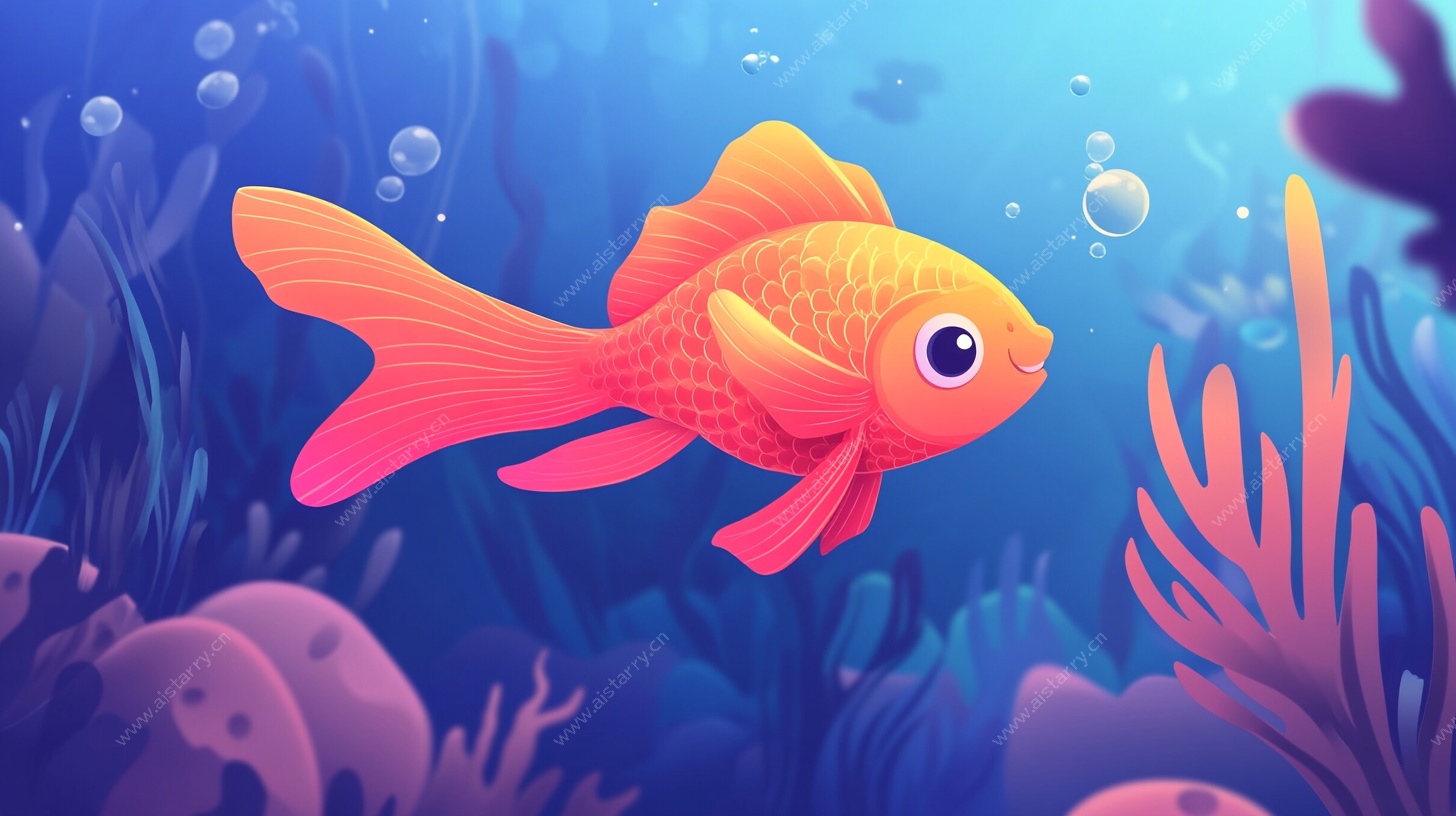 畅游海底的梦幻金鱼