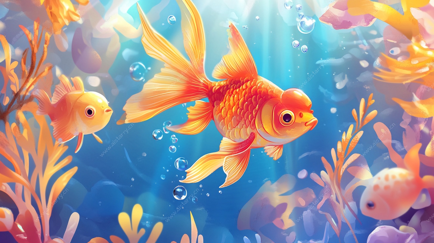 畅游海底的金鱼世界