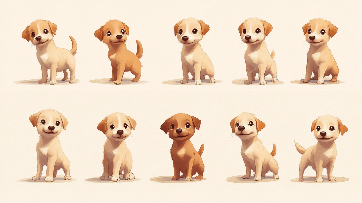 可爱小狗集合图