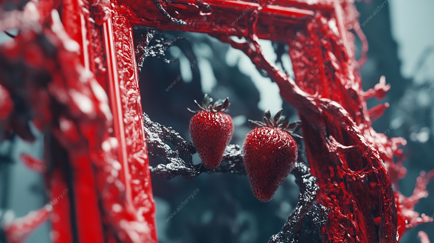 红框中的新鲜草莓