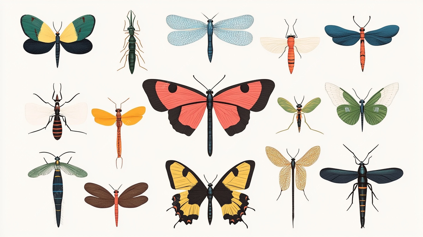 多彩昆虫插画集合