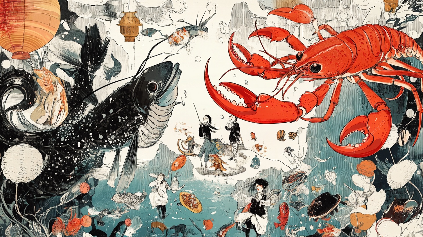 海洋奇幻生物插画