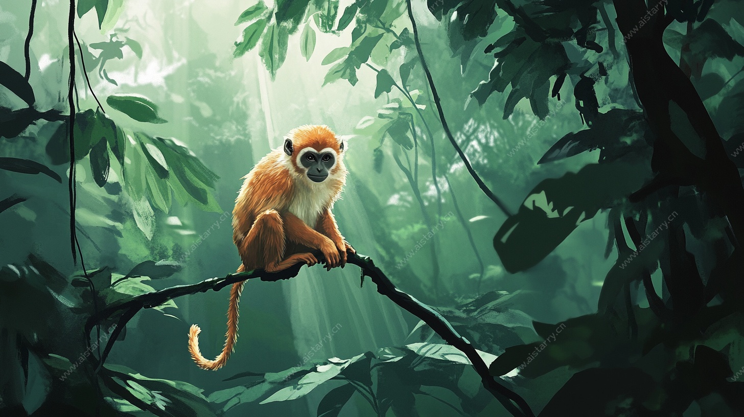 丛林中的金猴