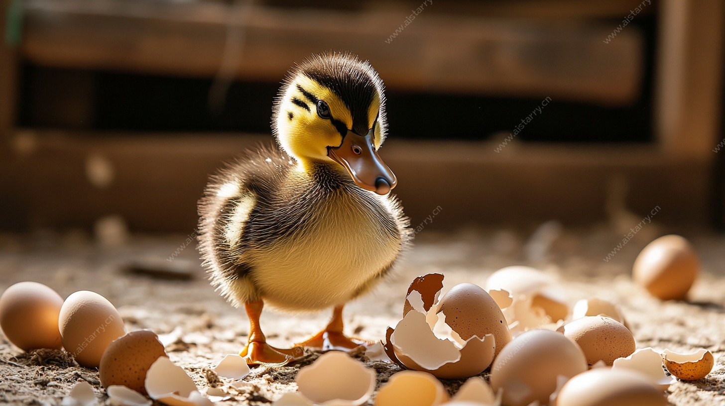 破壳小雏鸭 萌态初现