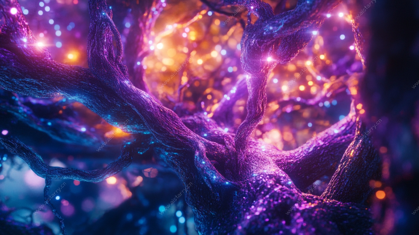 梦幻发光魔法树