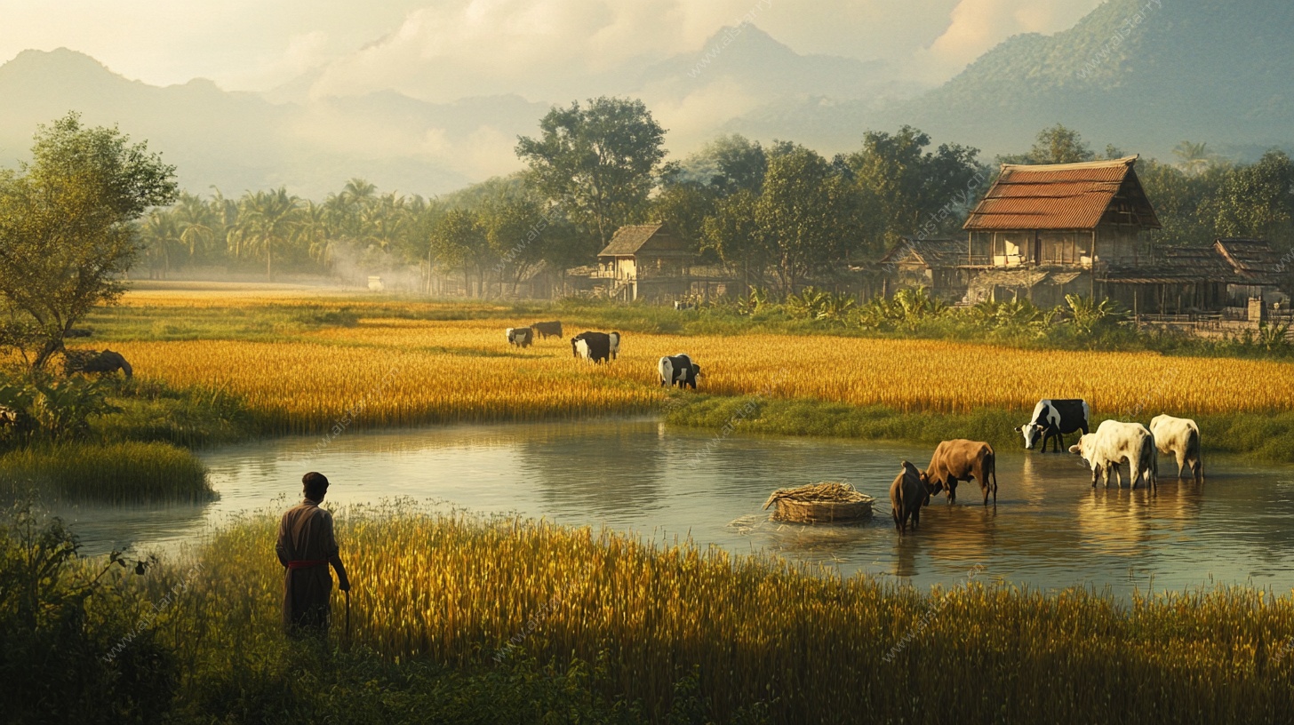 田园牧歌乡村景