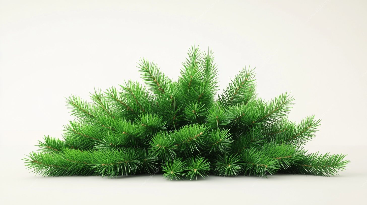 翠绿松枝簇 清新自然风