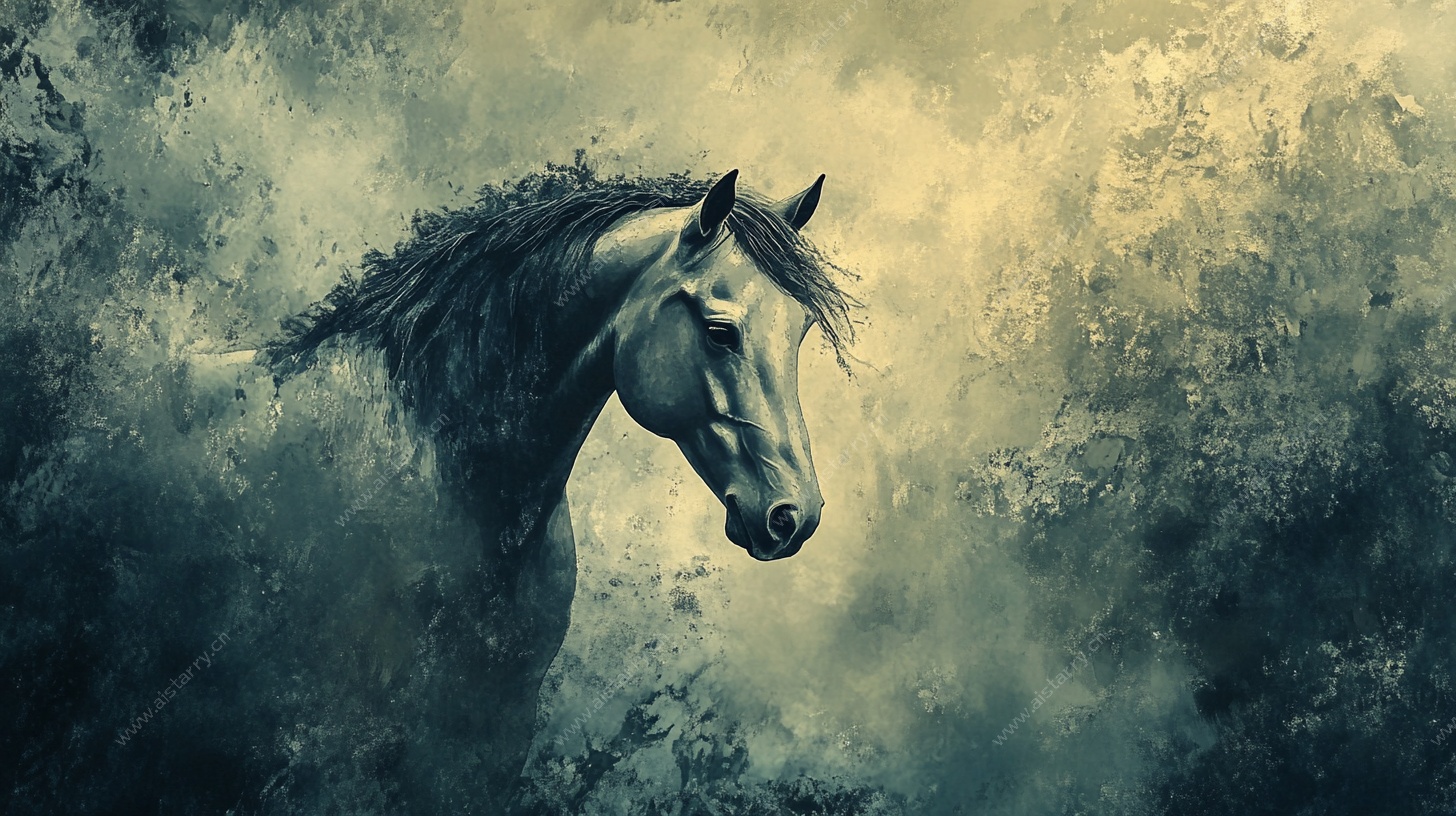 梦幻迷雾中的骏马